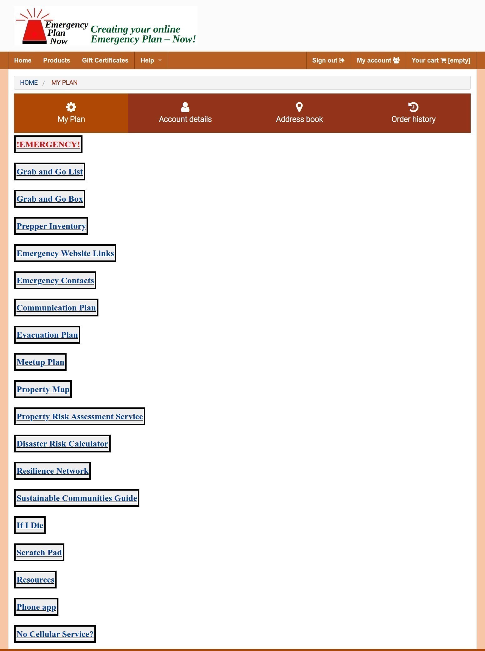 Templates - Account Screen